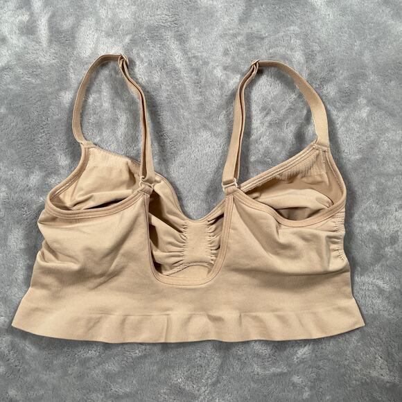 Skims Bra Womens XL Beige Seamless Sculpt Bralette Wirefree Unpadded - Picture 2 of 9